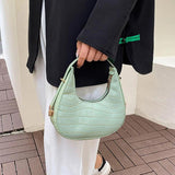 Stone Pattern Leather Women Handbag Wallet Shoulder Bag