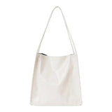 Solid Women Casual Tote HandbagsLarge Capacity Retro Female Shopping Bag