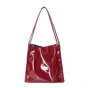 Solid Women Casual Tote HandbagsLarge Capacity Retro Female Shopping Bag