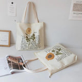 Women's Canvas Shoulder Shopper Bag Casual Large Tote Book Bags