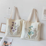 Women's Canvas Shoulder Shopper Bag Casual Large Tote Book Bags