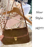 Vintage Canvas Hobos Bag Soft Nylon Handbag Women Small Shoulder Purse