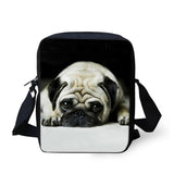 3D Puppy Pug Dog Mini Crossbody Bag for Kids Women