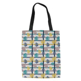 Coconut Palm Printing Tote Bag for Women Foldable Shopping Bag