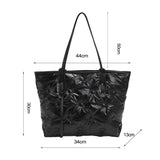 INS Women Winter Feather Down Bags Space Cotton Padded Handbags