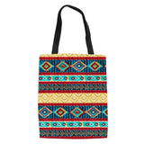 Tribal Print Summer Tote Bag Large Capacity Beach Shoulder Handbag