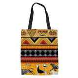 Tribal Print Summer Tote Bag Large Capacity Beach Shoulder Handbag