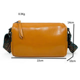 Women's Leather Crossbody Handbag Casual Vintage Tote Shoulder Bag