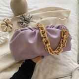 Soft Leather Pleated Tote Bag for Women