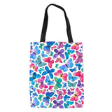Colorful Butterflies Print Tote Bags for Women