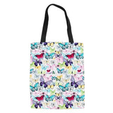 Colorful Butterflies Print Tote Bags for Women