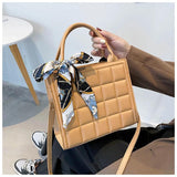 Single Strap Women Handbags PU Leather Shoulder Handbag Soft Solid C