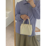 Vintage Bucket Shoulder Bag for Women Portable Messenger Purse