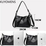 Soft Leather Women Handbags Shoulder Crossbody Bags Casual Tote