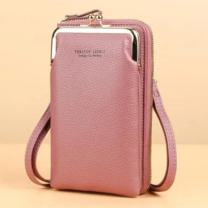 Mini Matte Leather Small Crossbody Bag Women Shoulder Messenger Clutch Purse