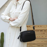 Vintage Cowhide Crossbody Cell Phone Shoulder Bag