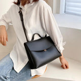 Vintage Female Tote Bag High PU Leather Handbag