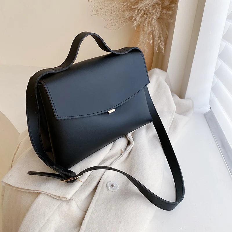 Vintage Female Tote Bag High PU Leather Handbag