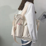 Casual Top-Handle Bag Multi-Pockets Crossbody Oxford Shoulder Bag