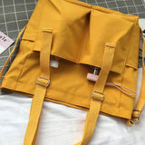 Casual Top-Handle Bag Multi-Pockets Crossbody Oxford Shoulder Bag