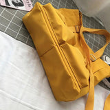 Casual Top-Handle Bag Multi-Pockets Crossbody Oxford Shoulder Bag