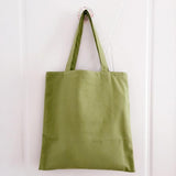 Women Solid Eco Canvas Shoulder Bag Reusable Large Handbag