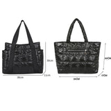 Nylon Women Handbags Quilted Shoulder Bags Large Capacity Tote