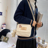 Japanese Little Bear Soft Girl Crossbody Bag Funny Personality Student Small Bag