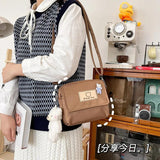 Japanese Little Bear Soft Girl Crossbody Bag Funny Personality Student Small Bag