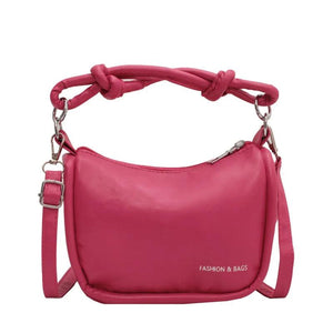 Women Messenger Bags PU Leather Handbag Shoulder Bag Crossbody Handbags Pink