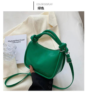 Women Messenger Bags PU Leather Handbag Shoulder Bag Crossbody Handbags Pink