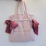Girl Bow Handbags Teen Schoolbag Tote Shopping Bag