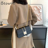 Autumn Stone Prints Women's Bag Chain Square Handbags Messenger Bags