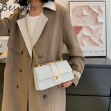 Autumn Stone Prints Women's Bag Chain Square Handbags Messenger Bags