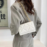Casual PU Leather Underarm Chain Shoulder Bags Handbags