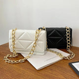 Casual PU Leather Underarm Chain Shoulder Bags Handbags
