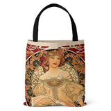 Vintage Canvas Bag Double Sided Printing Shoulder Bag Large Capacity Handbags
