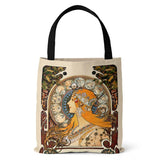 Vintage Canvas Bag Double Sided Printing Shoulder Bag Large Capacity Handbags