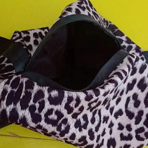 Leopard Corduroy Flaps Shoulder Bag Vintage Big Capacity Handbag