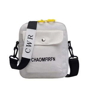 Canvas Small Square Shoulder Bag Solid Handbag