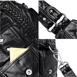 High Leather Shoulder Crossbody Bags for Women Tote Bag Casual Purses