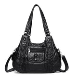 High Leather Shoulder Crossbody Bags for Women Tote Bag Casual Purses