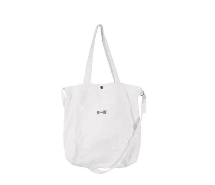 Vintage Denim Canvas Shoulder Bag for Students