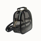 Clear PVC Mini Shoulder Bag for Women Casual Crossbody Jelly Handbag