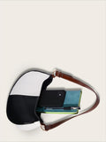 PU Leather Women's Shoulder Bag Patchwork Handbag Female Shopper Bag