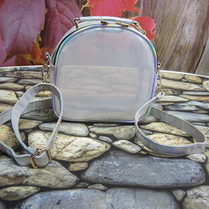 Laser Transparent Crossbody Bag Mini Jelly PVC Clear Shoulder Messenger Tote