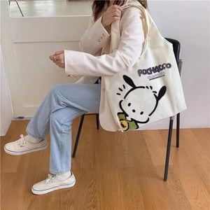 Large Capacity Schoolgirl Shoulder Bag Handbag Makeup Bag Junior High