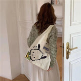 Large Capacity Schoolgirl Shoulder Bag Handbag Makeup Bag Junior High