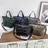 Soft Fluffy Down Handbag Women Waterproof Crossbody Bag Winter Totes