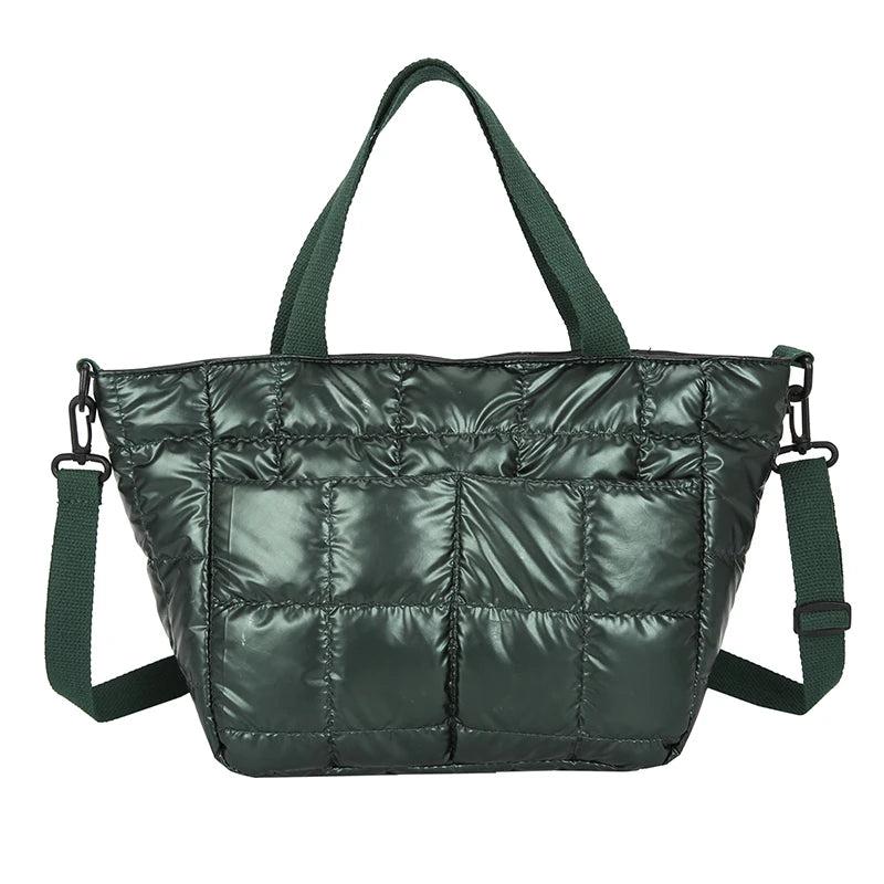 Soft Fluffy Down Handbag Women Waterproof Crossbody Bag Winter Totes
